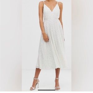 ASOS Eva Embellished Cami MIDI Dress | Bridal, Wedding